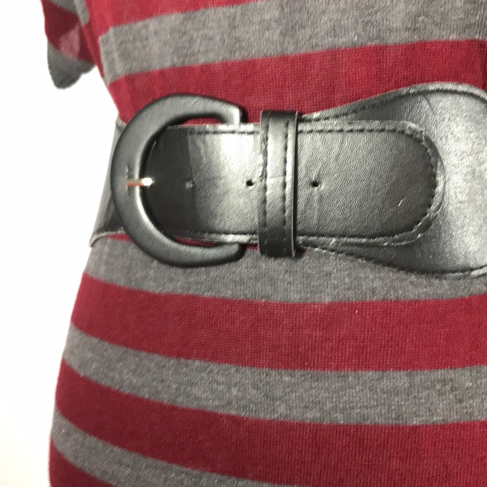Plus Size top belt knit crop dress/long shirt NWT - Picture 2 of 6